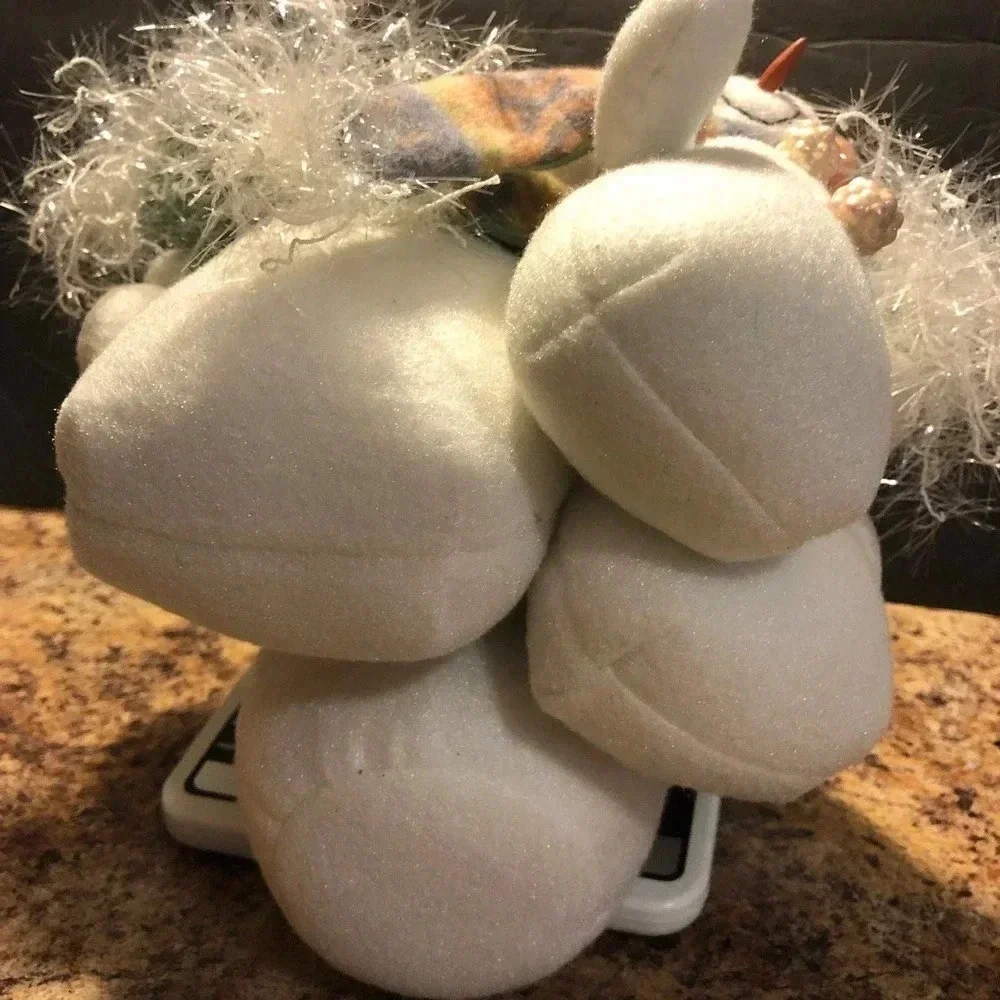 Vintage Snowman and family Beanie Plush Christmas Decor